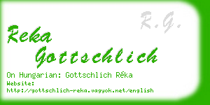 reka gottschlich business card